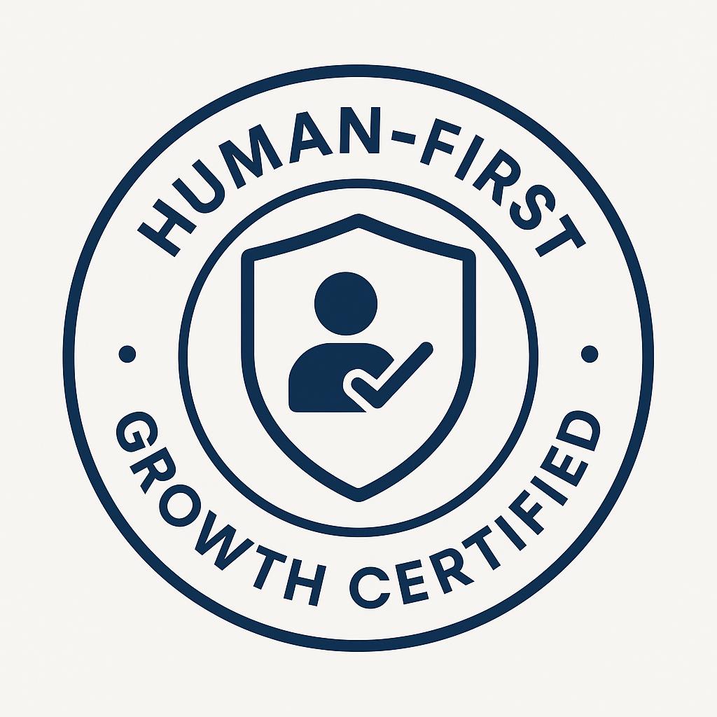 Human-First Growth Certified badge